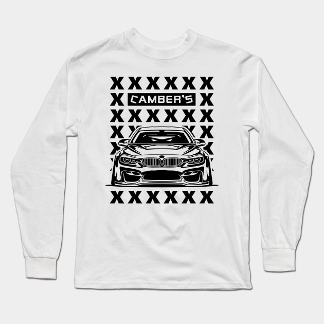 M4 Front Coupe Stance F82 Germany sport T shirt sticker Long Sleeve T-Shirt by dygus